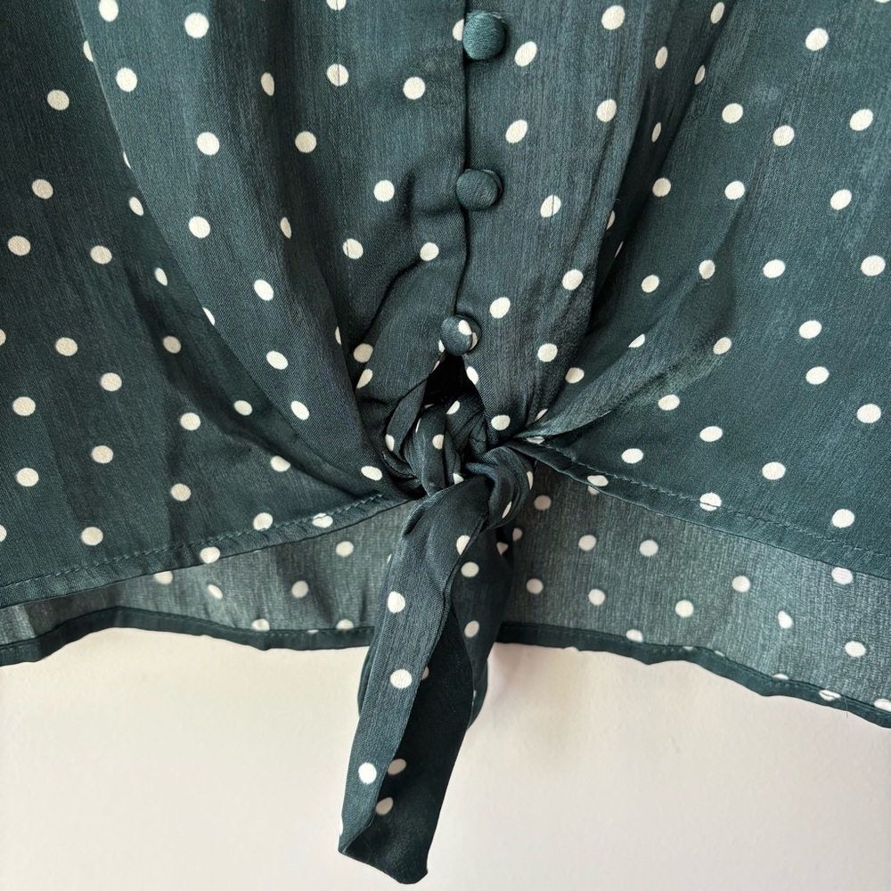 NWT Elodie Polka Dot Blouse - Picture 6 of 10